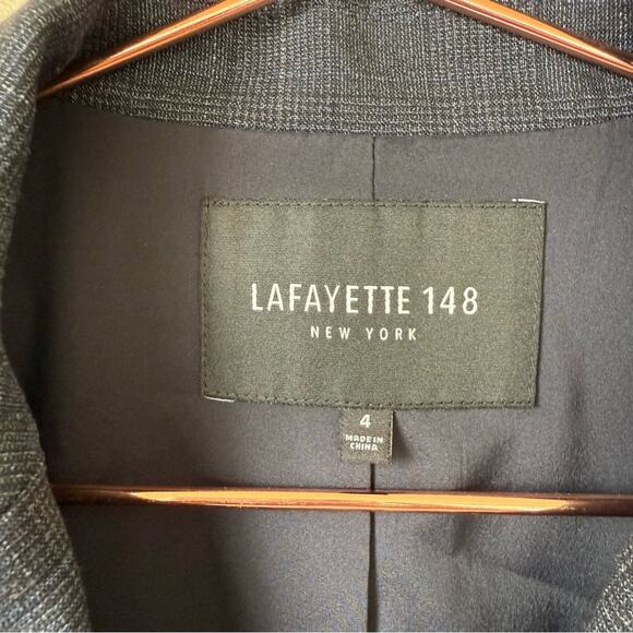Lafayette 148 NY Pin Striped 4 Button Women's Blazer Size 4 Office Professional - Picture 3 of 5
